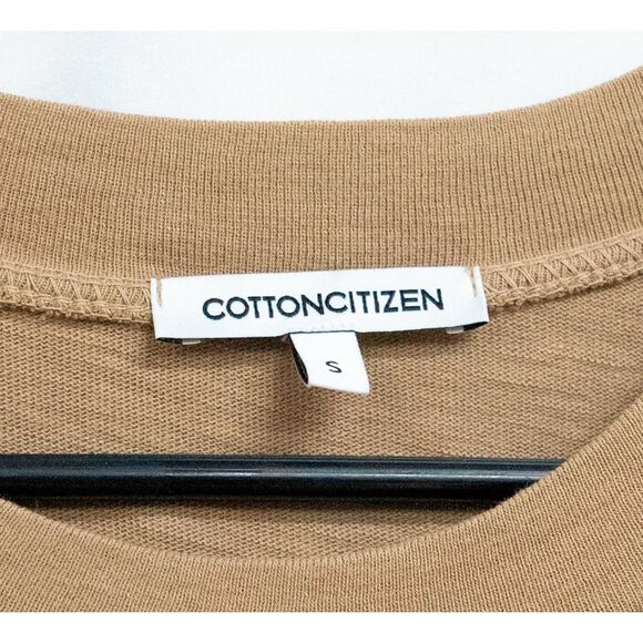 Cotton Citizen Taupe Crew Brown Dark Tan Tokyo Short Sleeve Mini Dress Revolve S - Picture 6 of 11